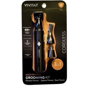 Vivitar 3-in-1 Cordless Men’s Grooming Kit – Black